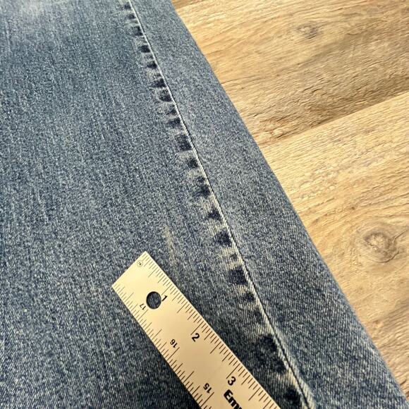 Levis 514 Mid Wash Blue 34x33 Straight Fit Stretch Faded Denim Jeans Red Tab - Picture 7 of 13